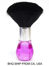 Neck Duster Brush for Salon Stylist Barber Hair Cutting Make Up, Body - Pink