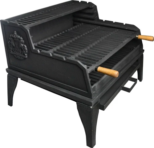 Grill Gartengrill Holzkohlegrill Gusseisen Gussgrill Nr3niedrig 0,54m Kleingrill