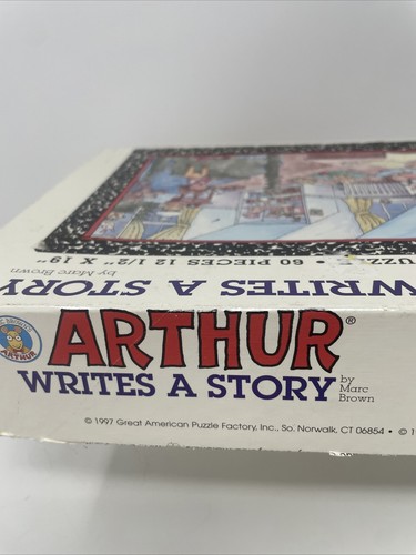 1993 Vintage Arthur Writes A Story Jigsaw Puzzle D.W 60 Pieces Marc Brown - Picture 3 of 4