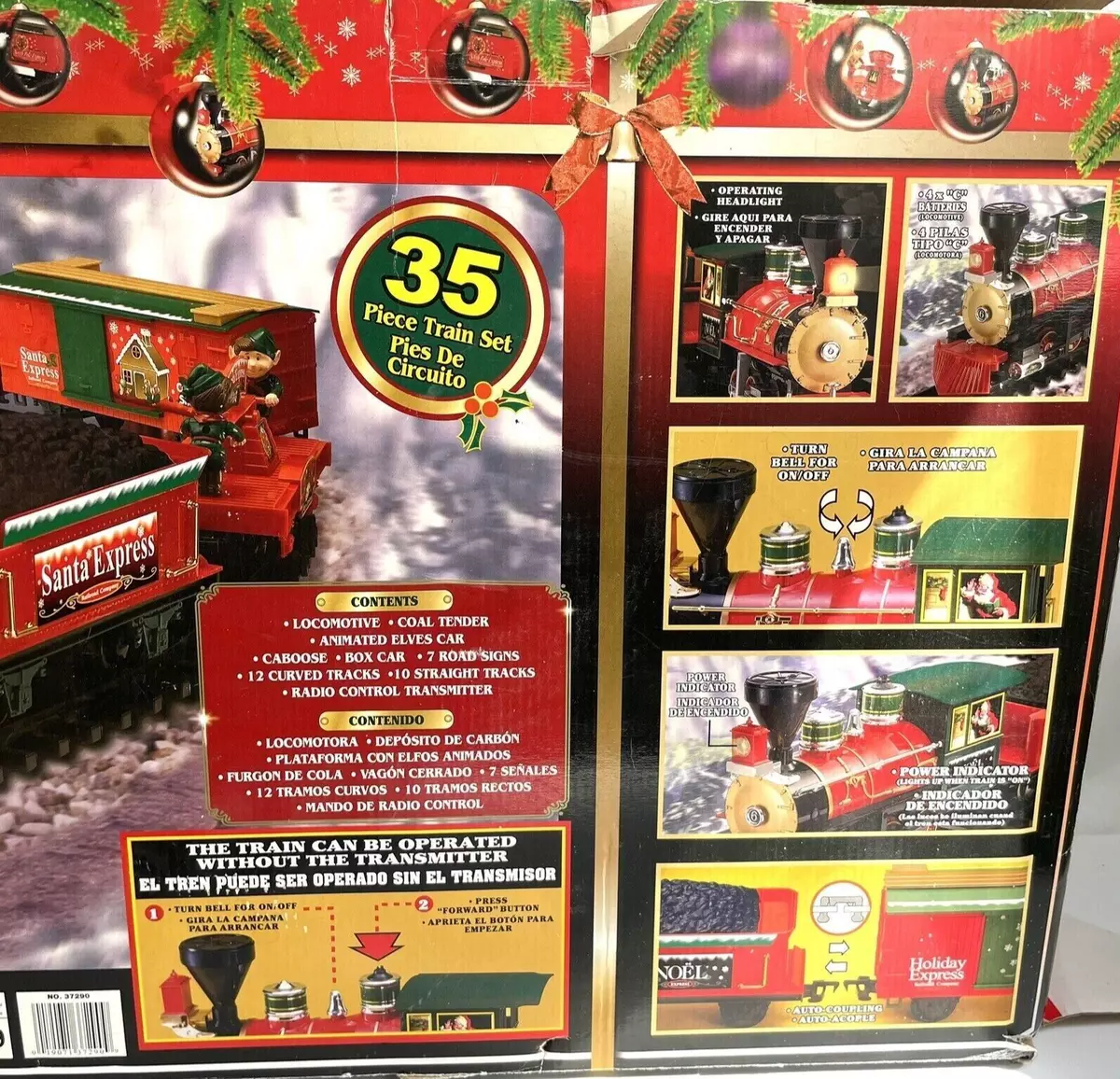Holiday santa express christmas hotsell train set 35 piece set