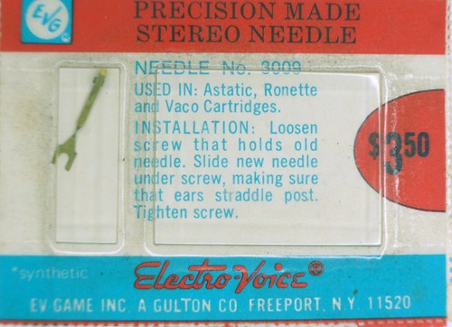 NOS Electro Voice EV 3009 Needle N7-7S CRA-55X 1323 N8-7S 700-S7 824 - Picture 2 of 3
