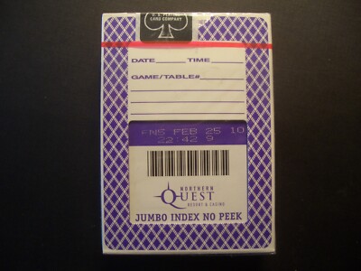 NEW / SEALED Casino Playing Cards, Northern Quest, BEE