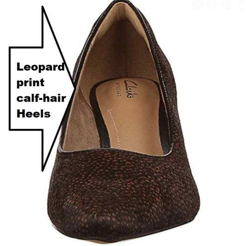 clarks leopard print heels