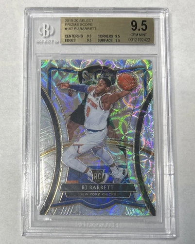 2019 Select Premier Level Scope Prizm RJ Barrett #157 BGS 9.5 GEM MINT Rookie RC