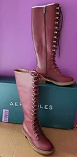New Aerosoles Aiden tall Boots Women Shoes Sz 5  Faux Leather Holiday Gift