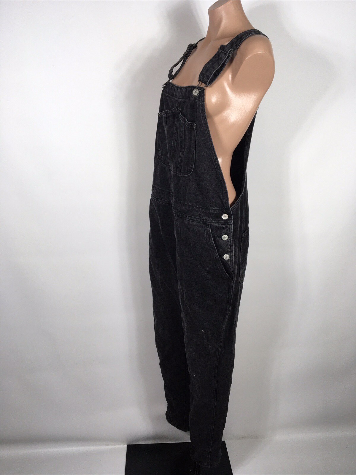 Vintage Old Navy Womens Overalls Size 14 Baggy Wi… - image 8