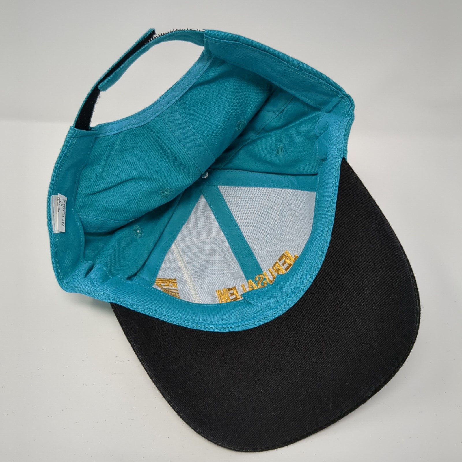 Jerusalem Strapback Hat Blue One Size Adjustable … - image 6