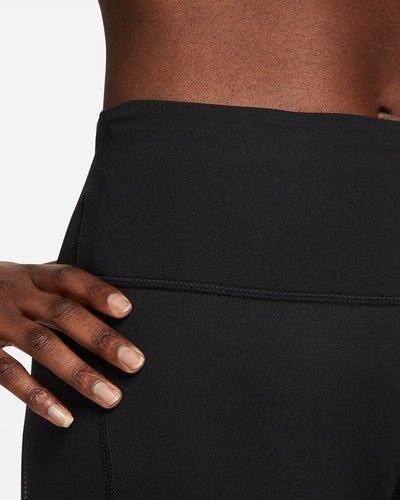 NIKE FAST WOMEN DRI-FIT RUNNING MID RISE TIGHTS BLACK #FB4656-NWT - Picture 6 of 7