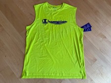 Champion Mens Sleeveless Sport Muscle Tee Size: L,XL Color: Sweet Green