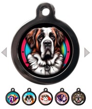 St Saint Bernard Breed Dog Tag for Dogs Personalised Name Pet Identity Tag