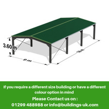 Agricultural Steel Frame Kit Building 60ft x 30ft x 12ft