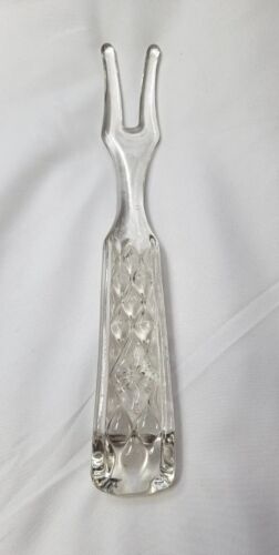 Wexford by Anchor Hocking Clear Glass Salad Fork Replacement Cut Glass