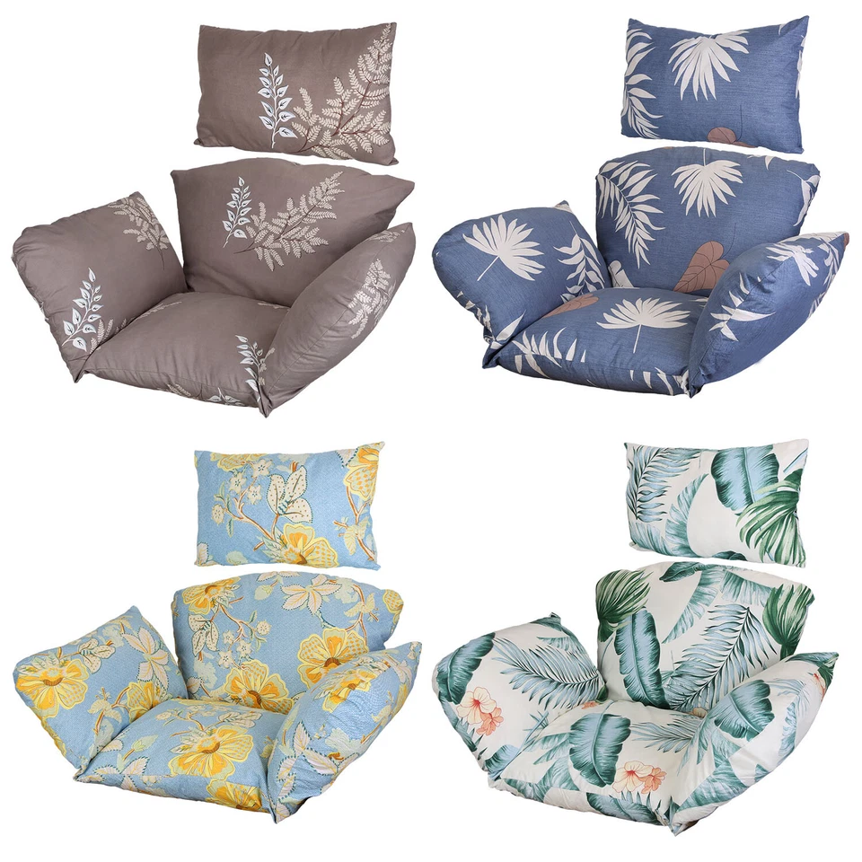 Soft Hanging Egg Swing Seat Chair Cushion Pad Garden Patio Thick Hammock Pillow - Image 3 of 4