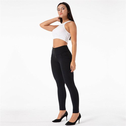 Leggings de entrenamiento brillantes para mujer negros talla grande Shascullfites Lulu - Imagen 3 de 9