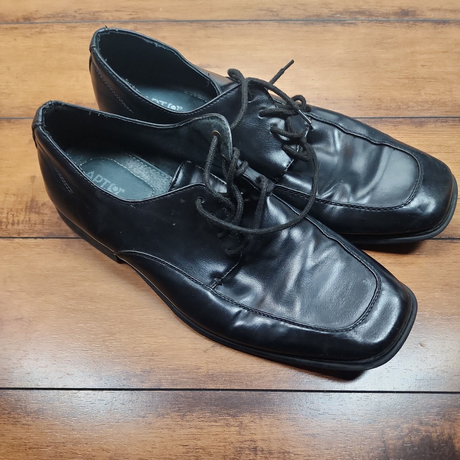 SAOLA Mocassini uomo eleganti in pelle nera Apt 9 punta quadrata uomo Dreas