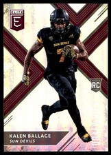 Kalen Ballage 2018 Panini Elite Draft Picks #136b Arizona State Sun Devils NFL
