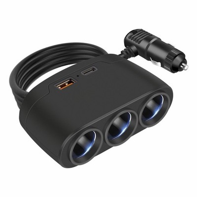 Auto -Ladegerät Adapter Spannungskompatibilität Way Multi -Socket -Design