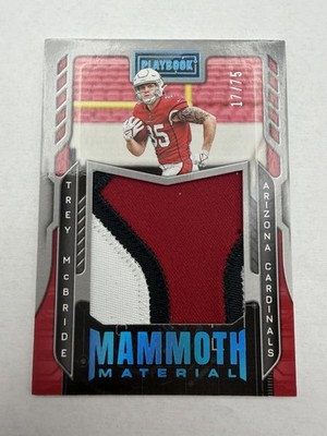 2022 Panini Playbook - Mammoth Material Trey McBride #MM-37 Platinum /75 Rookie
