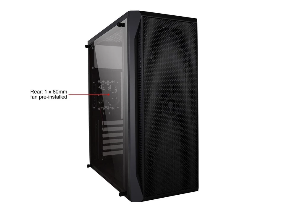 DIYPC DIY-S07 Black Steel ATX USB3.0 Mid Tower Computer Case - Image 2 of 4