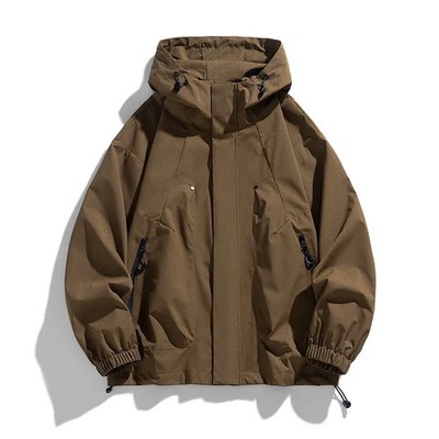 Softshell 8XL Men Jacket Hooded Windbreaker Trench Oversize 6XL 7XL Plus Size Wa