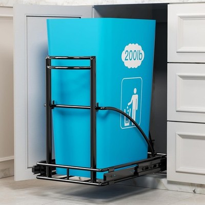 Under Sink Pull Out Trash Can 7-13Gal 50Qt No Can