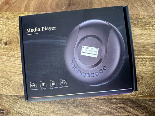 Portable CD Player Bluetooth, FM Radio, 2000mAh Rechargeable, Anti-Skip Protect