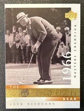 2001 Upper Deck Golf Card #110 Jack Nicklaus The Golden Bear PGA Tour