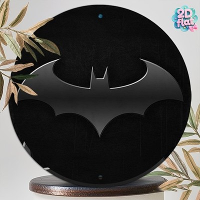 Warner Batman Exquisite Round Aluminum Tin Metal Signs Home Décor 8x8 