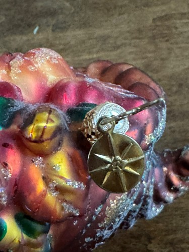CHRISTOPHER RADKO HARVEST PRIDE CORNUCOPIA THANKSGIVING GLASS CHRISTMAS ORNAMENT - Picture 4 of 8