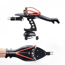 Hunting Fishing Slingshot Catapult Shooting Bowfishing Kit Laser Bow Archery Set