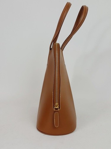 Lancel Cognac Leder Bowler 2 Wege Top Handle Schultertasche Handtasche - Bild 4 von 10