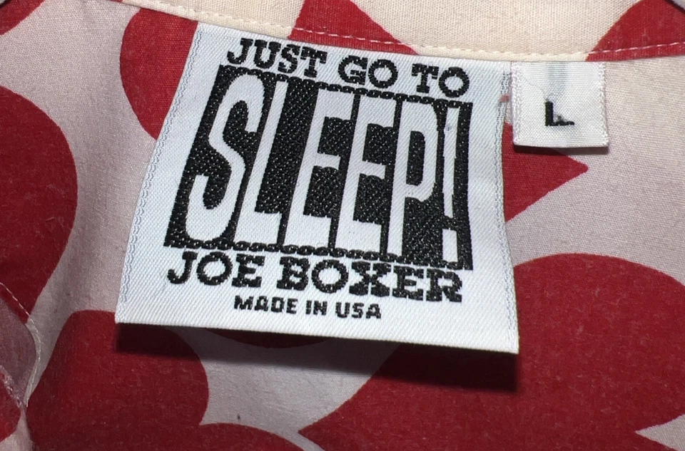 Joe Boxer Just Go To Sleep Feminino 2 Peças Conjunto de Algodão PJ Corações Vermelhos EUA Algodão - Imagem 3 de 4