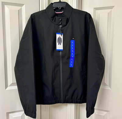 #ad Tommy Hilfiger Men#x27;s Water and Wind Resistant Bomber Jacket Black $36.90