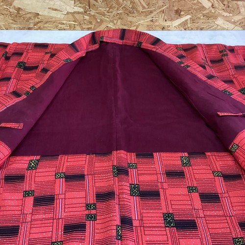 Japanese traditional room wear "chanchanko /hanten" for women red casual design - Picture 9 of 12