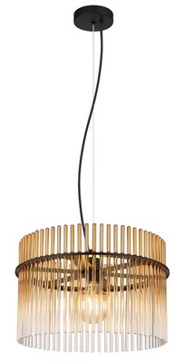 GLOBO HA GORLEY Hängeleuchte Metall schwarz matt, 1x E27, 150 cm, IP20, Design-S