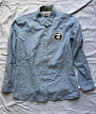 AAPE by A Bathing Ape Hemd - Blau - Größe XL JUNGEN (Kleid M Erwachsene)