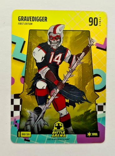 2025 Bo Jackson Battle Arena Gravedigger Rad Steel Battlefoil SP Stefon Diggs