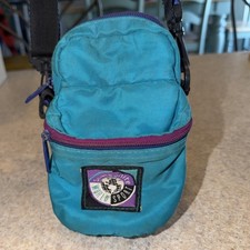 VTG 90s Samsonite World Sport Compact Camera Bag Pouch Case Teal Blue Purple