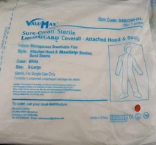 ValuMax Liquid Guard Breathable Coveralls Attached Hood Booties XL