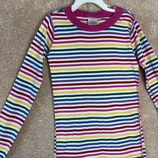 Hanna Andersson Pajama Set pjs Girls Size 8 130cm Long Sleeve Pants