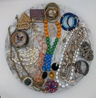 Vintage Costume Jewelry Lot Designer Mix Wearable Reseller Bulk (Lot 1)