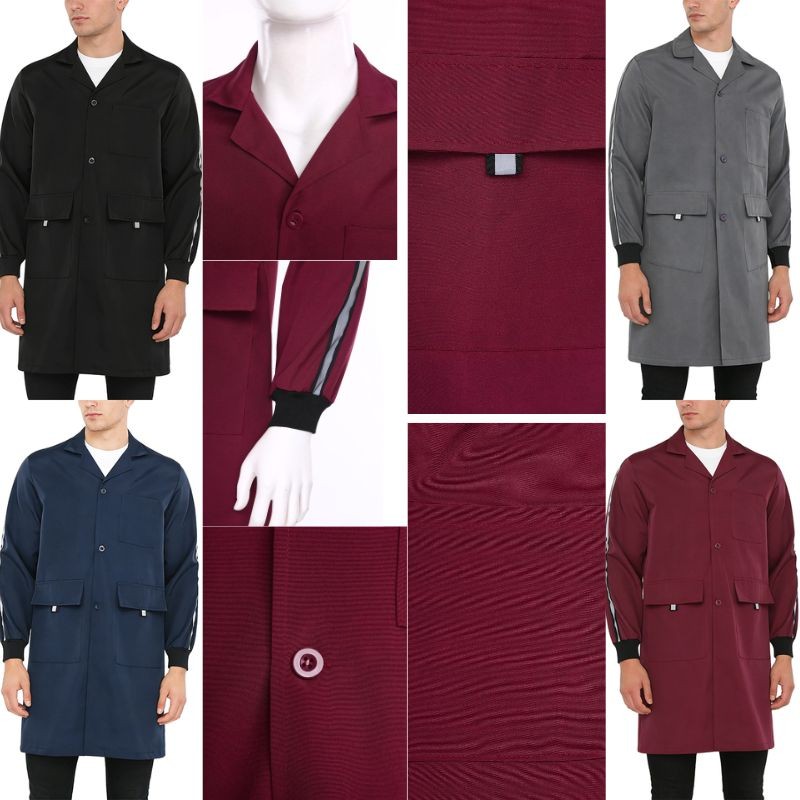 Unisex Outwear Wear-resistant Coat Mechanical Jacket Repair Gardening Lab Adult