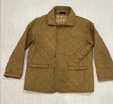Crewcuts Everyday Tan Quilted Jacket Girls Size 6-7 Polyester