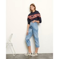 SANDRO PARIS Diego Chevron Straight Jeans Blue P52 