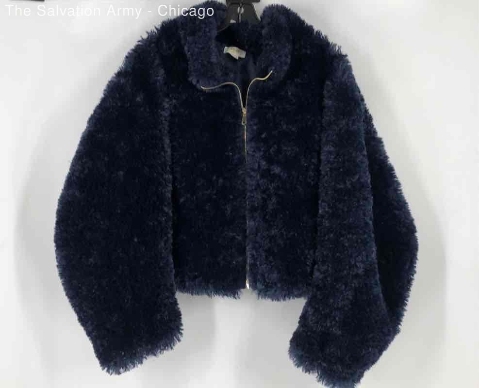 Maeve By Anthropologie Womens Blue Long Sleeve Full-Zip Jacket Size XL