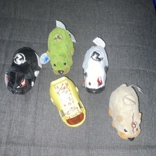 KUNG Zhu Pets Lot of 4 Electronic Plush Hamsters with Yellow Accessory