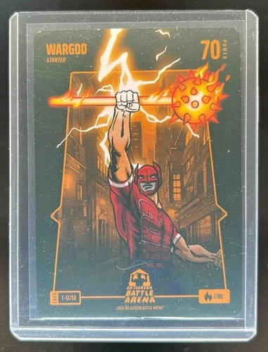 2024 Bo Jackson Battle Arena Mike Trout Wargod Fire #T12-50 Angels