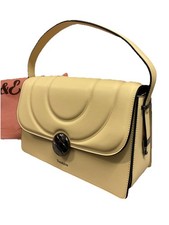 WHAT A BUY 2 TONE YELLOW STUNNING QUALITY HAND OR SHOULDER BAG TOM & EVA PARIS 