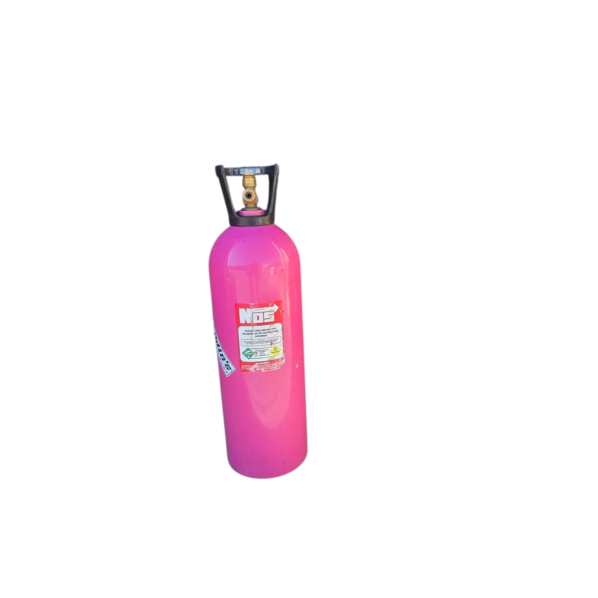 NOS 20lb Nitrous Oxide Bottle Tank Pink Cylinder With Valve Used