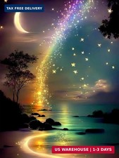 Moon Diamond Art Painting Kits for Adults-Star Diamond Art12x16 in